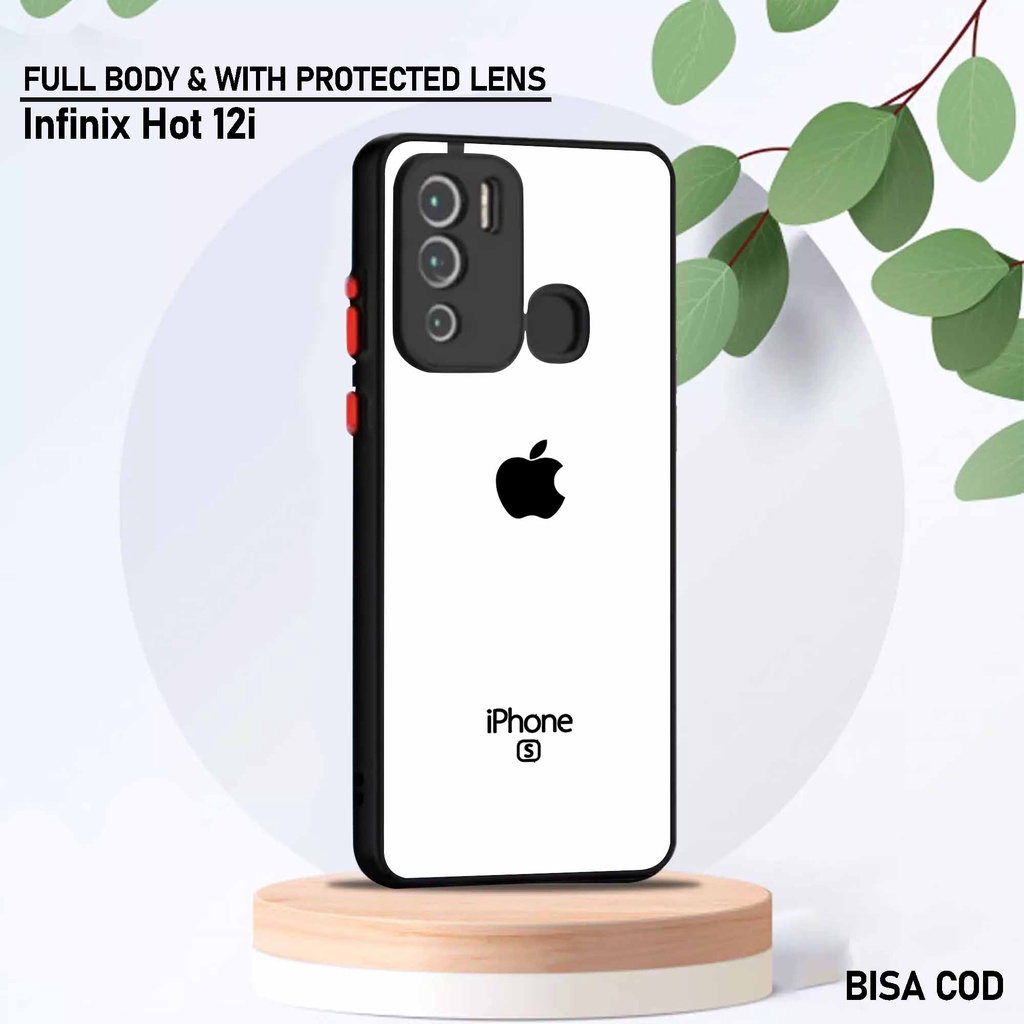 Sukses Case Infinix Hot 12i - Motif Case [ Apel ] - Hardcase Infinix Hot 12i - Softcase Infinix Hot 
