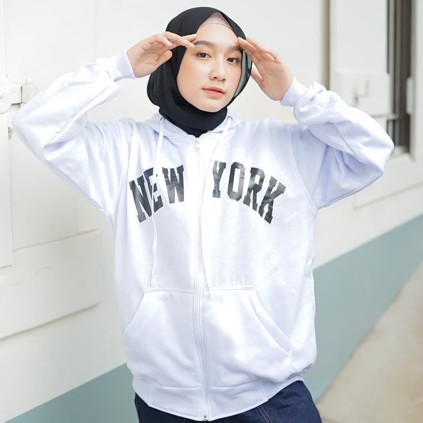 Public - New York Zipper - Jaket Hoodie Unisex Terbaru