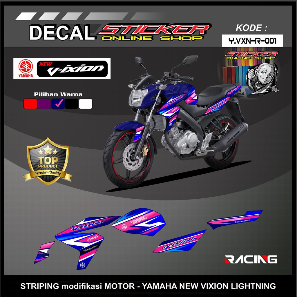 Jual STRIPING VIXION NEW VARIASI STICKER CUSTOM NEW RACING KEREN BOY Indonesia Shopee Indonesia
