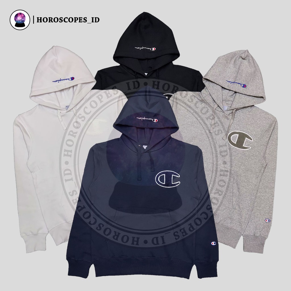 Hoodie Champion One Tone Big Logo Original Japan Market