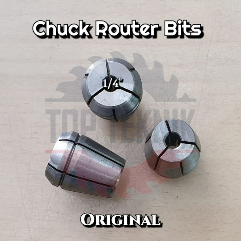 COLLET CHUCK GENTONG UNTUK ROUTER 1/4"