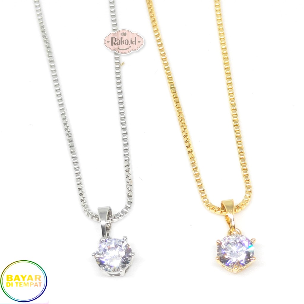 RAKA Acc - Kalung Wanita / Kalung Dewasa Liontin Mata Satu Perhiasan Cantik Wanita Berkualitas 627