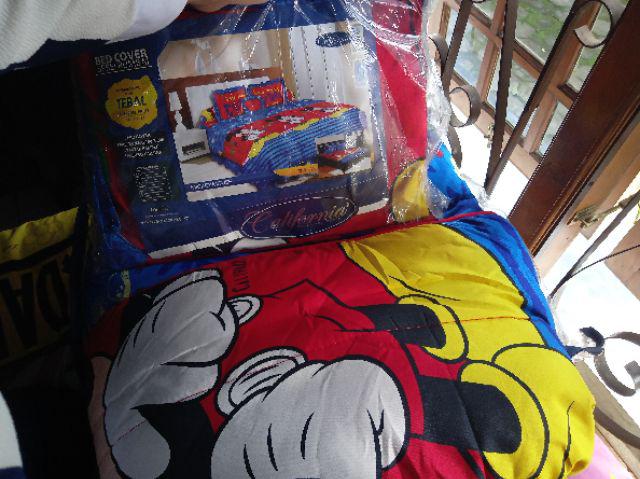 Bedcover + Sprei Rumbai California 180x200 King Size 180 Mickey Classic Bc 180 - Tikus Hitam