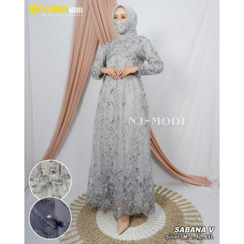 Gamis Sabana NJ / Kebaya Modern / Kebaya Gamis / Gamis Pesta / Gamis Brukat / Gamis / Kebaya