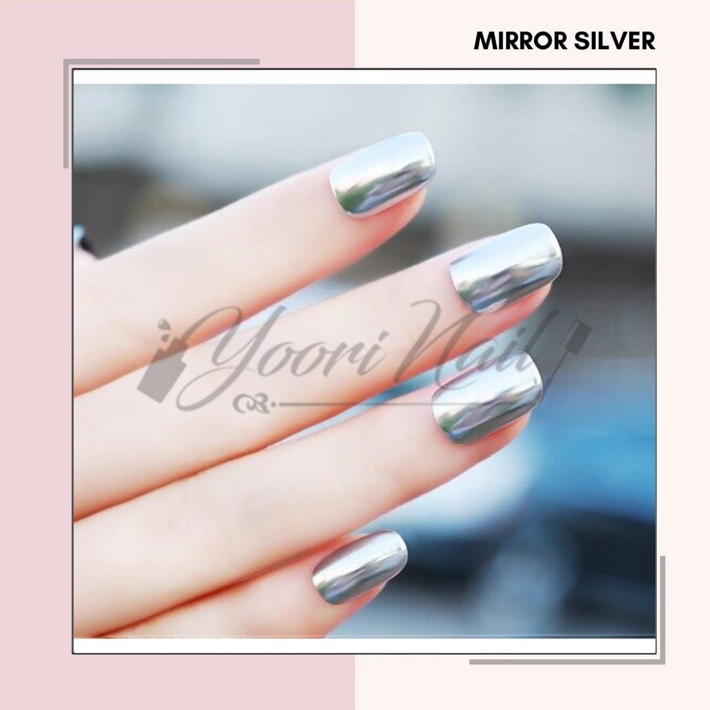 Chrome powder nails (2) mirror powder nail art mirror effect chrome efect nail random color