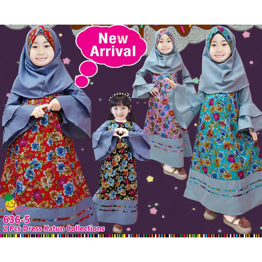 baju muslim anak perempuan / gamis anak / busana muslim anak perempuan
