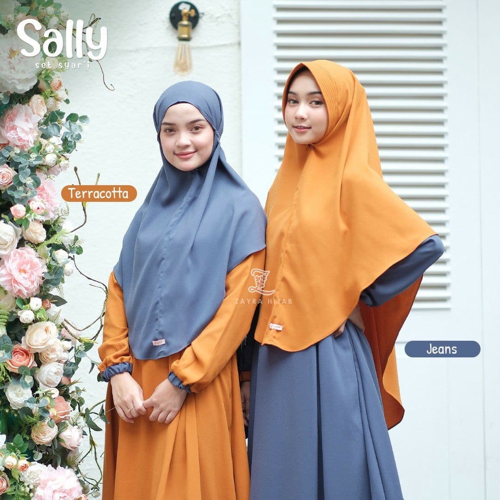 KHIMAR - SALLY BY ZAYRA HIJAB / ORI / AGEN RESMI