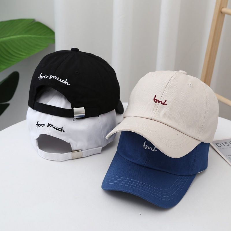 Letter Embroidery Baseball Cap Korean Style Trendy Personality