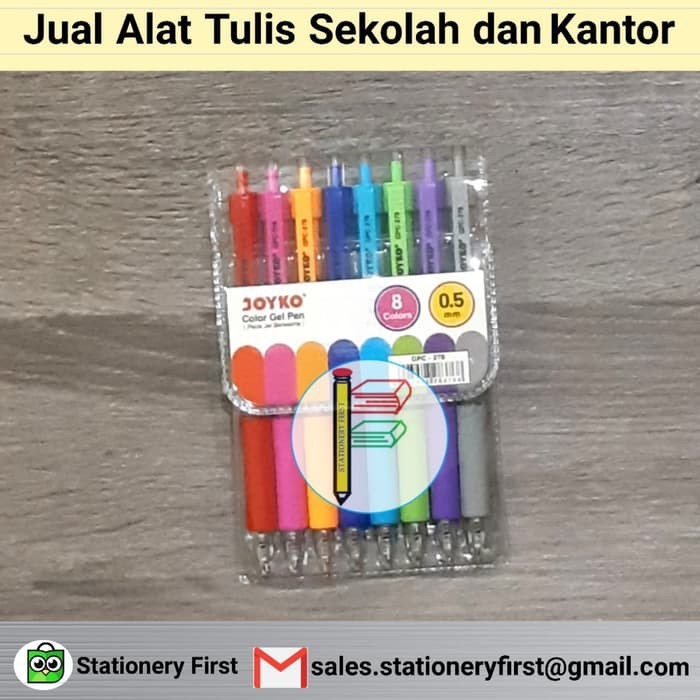 

Pen Gel Joyko 8 warna GPC-278
