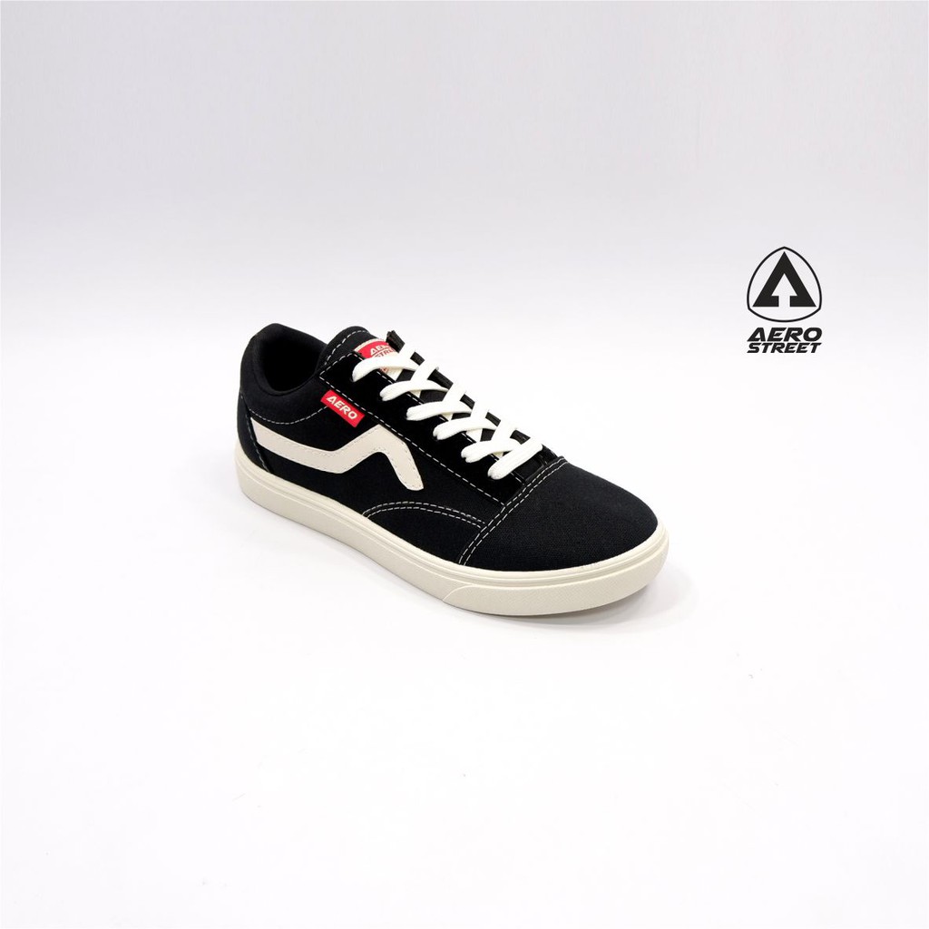 Aerostreet 36-45 Massive Low Hitam - Sepatu  Sneakers Casual Pria Wanita Aero Street 21AA30-2