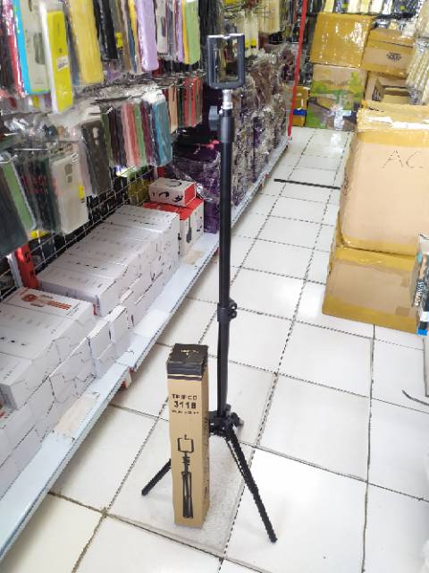 Tripod 2.1m Tripod 3130/3118 1Meter untuk lampu Ringlight handphone thermometer kamera