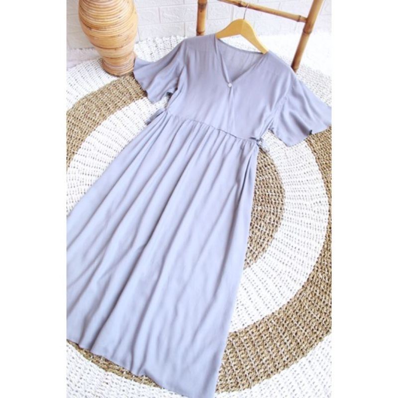 DASTER KIMONO PANJANG POLOS BUSUI DASTER KIMONO JUMBO SEMATA KAKI HOMEDRESS KEKINIAN DASTER VIRAL DASTER JUMBO LD 120-ABU LNGAN TROMPET