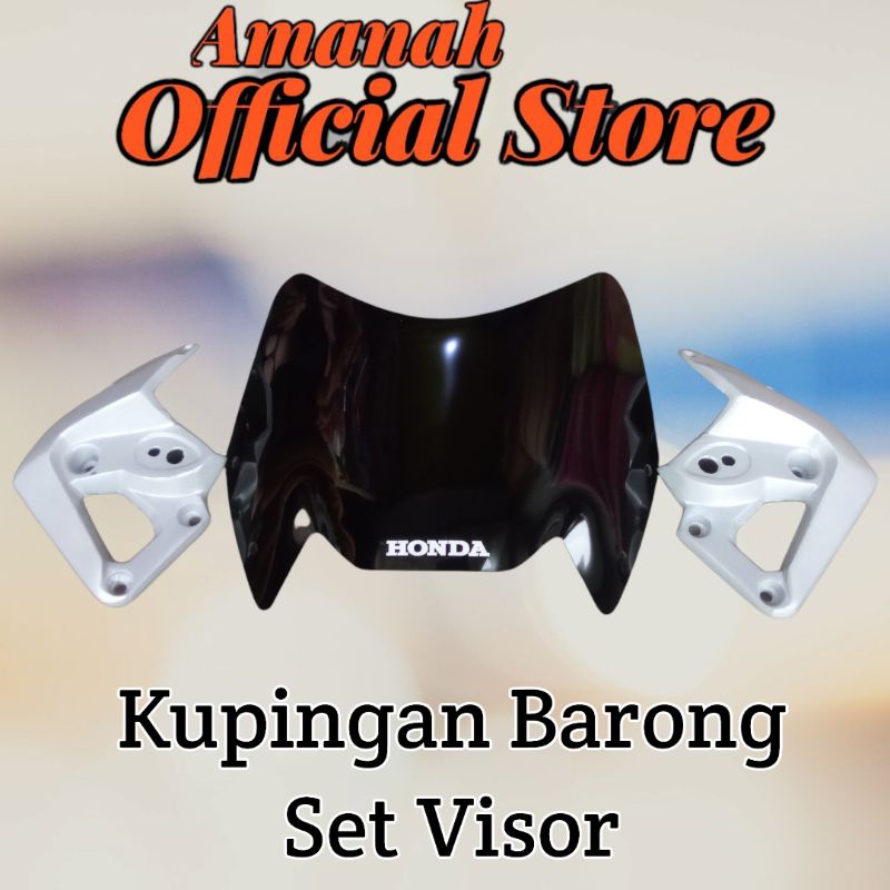 Visor barong Tiger Revo Kupingan lampu barong set visor tiger revo