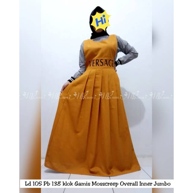 PP Gamis Maxi Salur Mosscreep overall inner jumbo