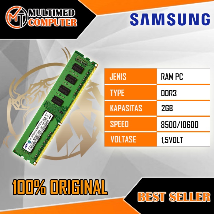 RAM Memory PC DDR3 2GB Second