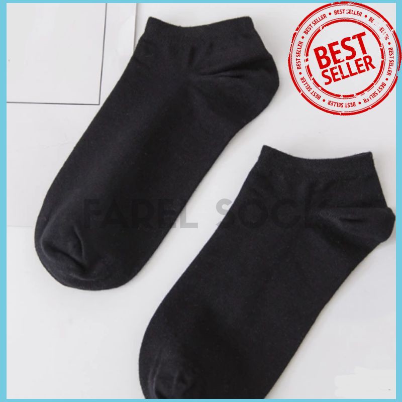 kaos kaki pendek hitam mata kaki