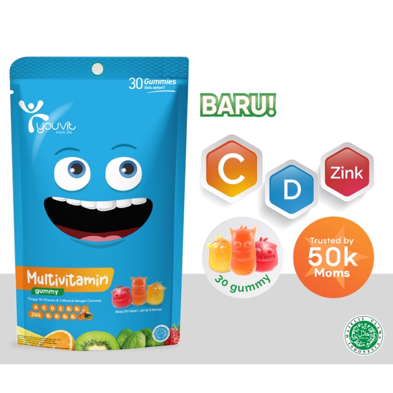 YOUVIT MULTIVITAMIN ANAK ISI 30 PCS GUMMY