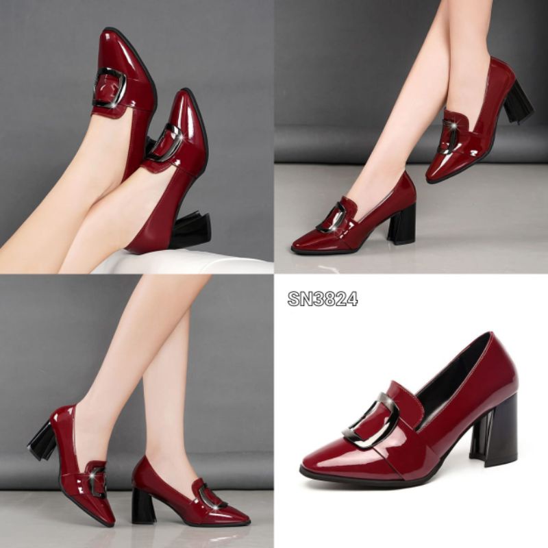 HIGH BLOCK SLOP FASHION SHOES KOREA SN3824