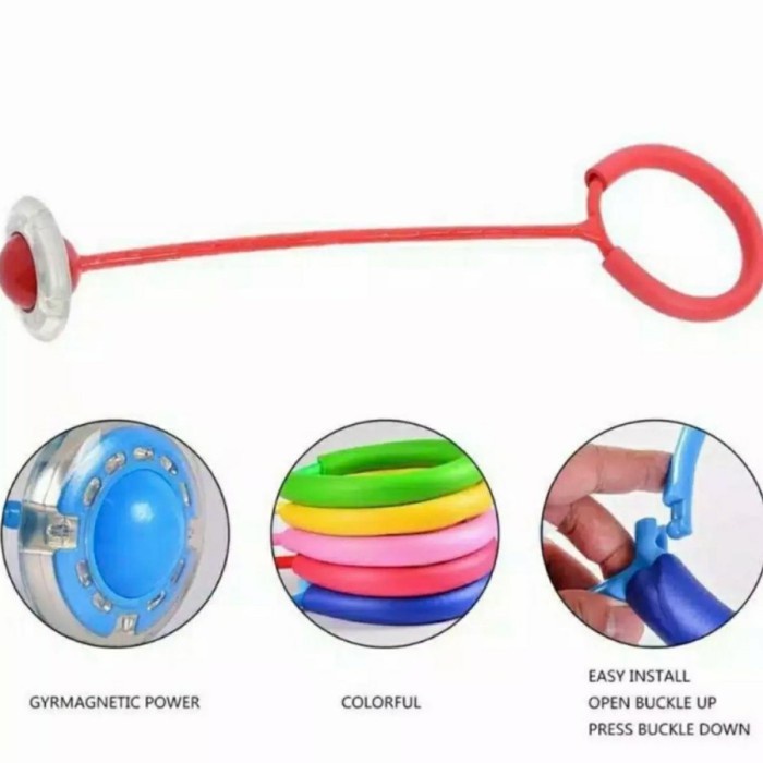 HulaHoop Jumpball Yoyo Flash Jump LED Mainan Hulahop Kaki Lampu Nyala Grosir