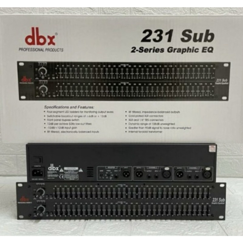 Equaliser Dbx 231 Sub / DBX231SUB / dbx 231sub / 231SUB(BISA BAYAR DI TEMPAT)