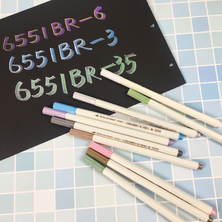 

STA Metalic Pen / Spidol warna / Brush Pen