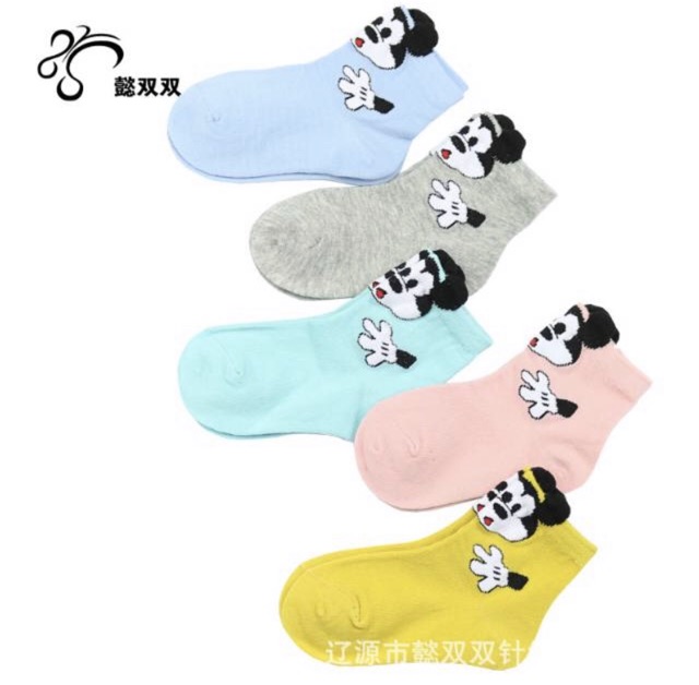 Kaos kaki korea bayi motif MIC*KEY / baby socks