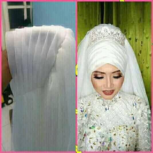 Hijab Instan Turki / Kerudung Pengantin /Hijab Wedding