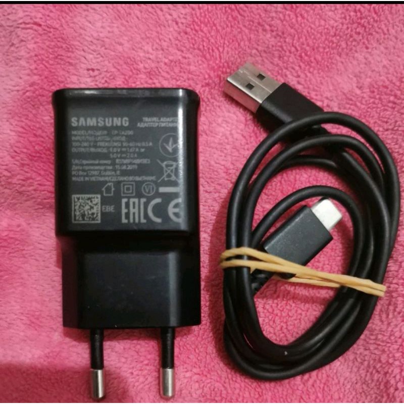 Charger Samsung A20 50 A51 A20s M30 M30s 15w Hitam Copotan ori