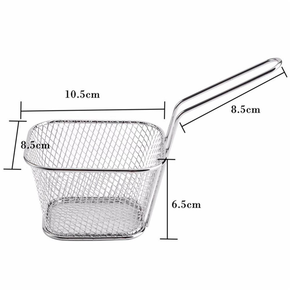 【 ELEGANT 】 French Fries Basket Mini Professional Chef Saringan Makanan Gorengan Penyaring Minyak Goreng Keripik Net Colander Tool