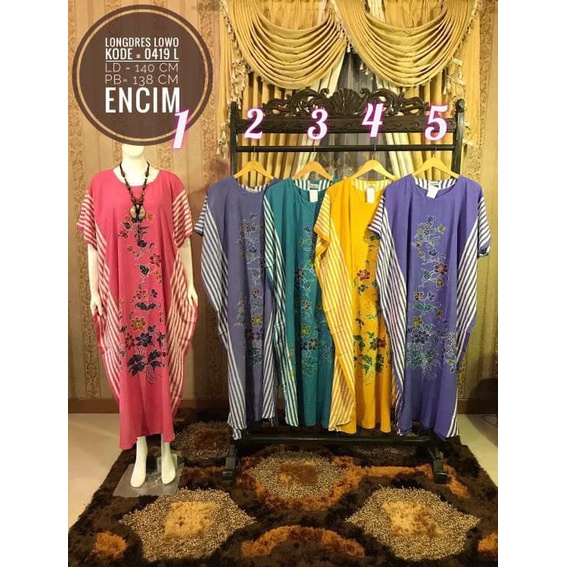 LONGDRES BATIK LOWO MURAH ENCIM | SOGAN | BATIK CAP TULIS SOFT