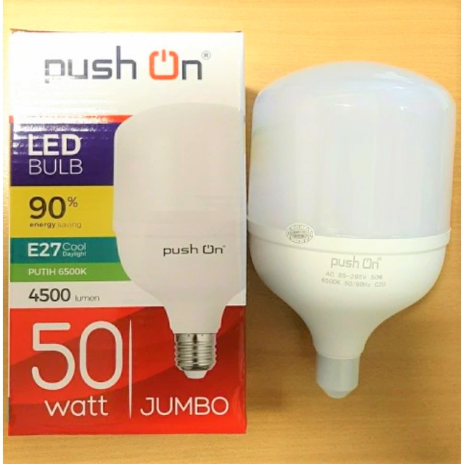 Lampu led push on jumbo 50W 50 Watt body besar jumbo super terang 50W 50W LED BULB 50Watt