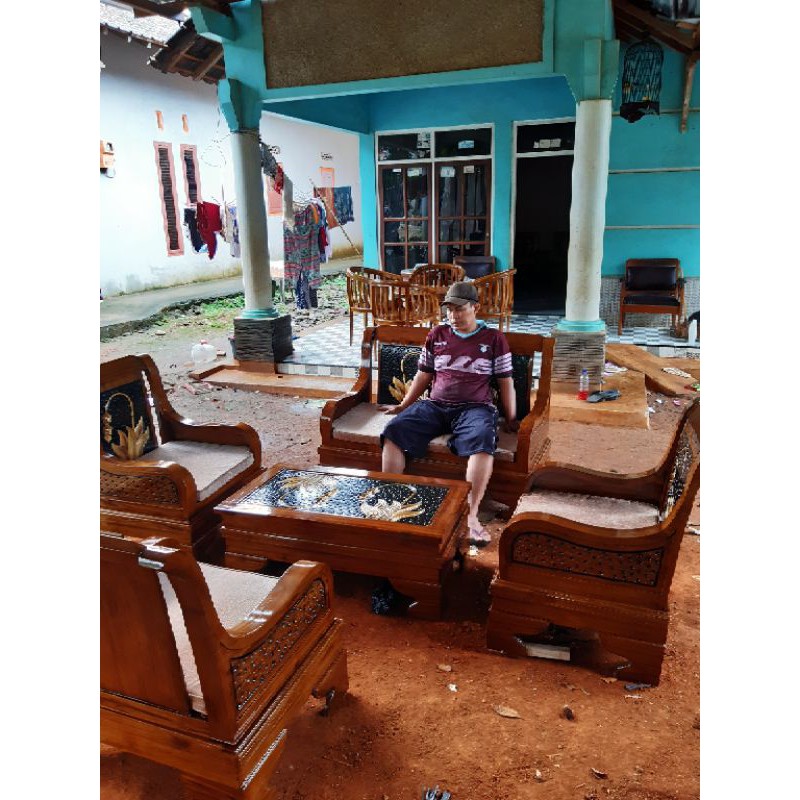 KURSI TAMU SEMUT JATI JEPARA