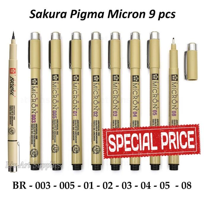 

Sakura Pigma Micron Set 9 pcs / Drawing Pen