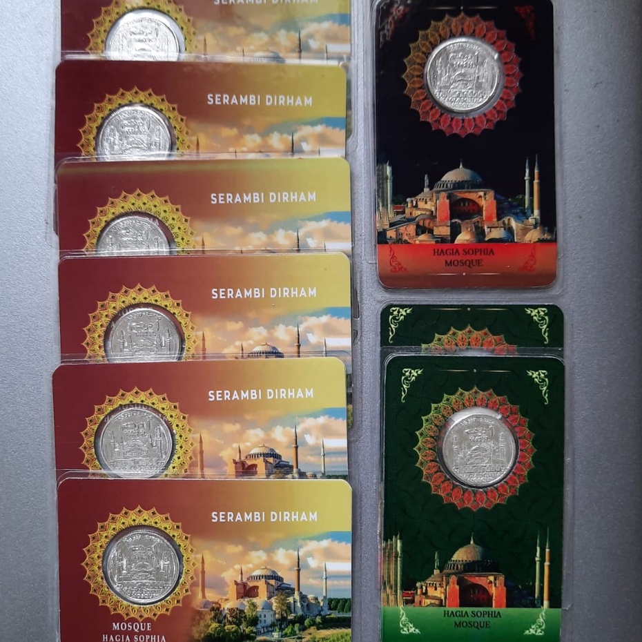 Koin 1 Dirham Perak Murni Serambi bukan batangan sala wakala nadir imn