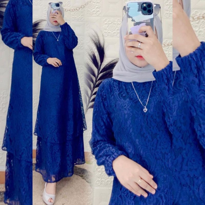 gamis malaysia brokat india by famys