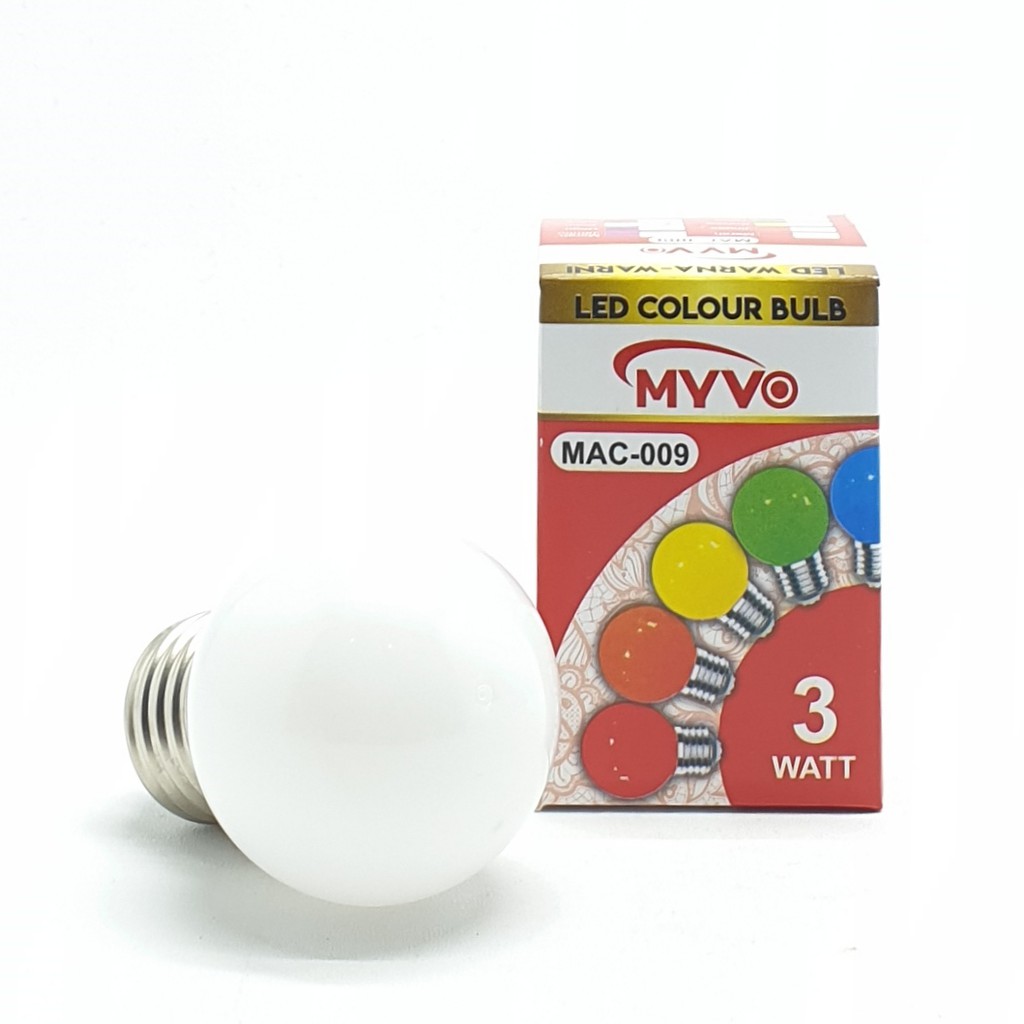 Myvo CD Putih Lampu Led Ping Pong 3W E27 Warna CD Putih / Lampu Dekorasi