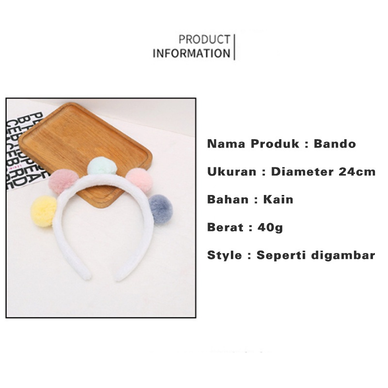 BANDO HEADBAND KOREA WANITA BANDANA AKSESORIS RAMBUT ANAK PEREMPUAN STYLE FASHION IMPORT AK49