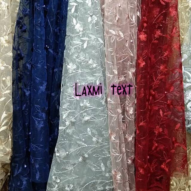 Kain tile rambat mutiara / bahan Tulle rambat / dress,seragaman,gaun,dll / TERMURAH