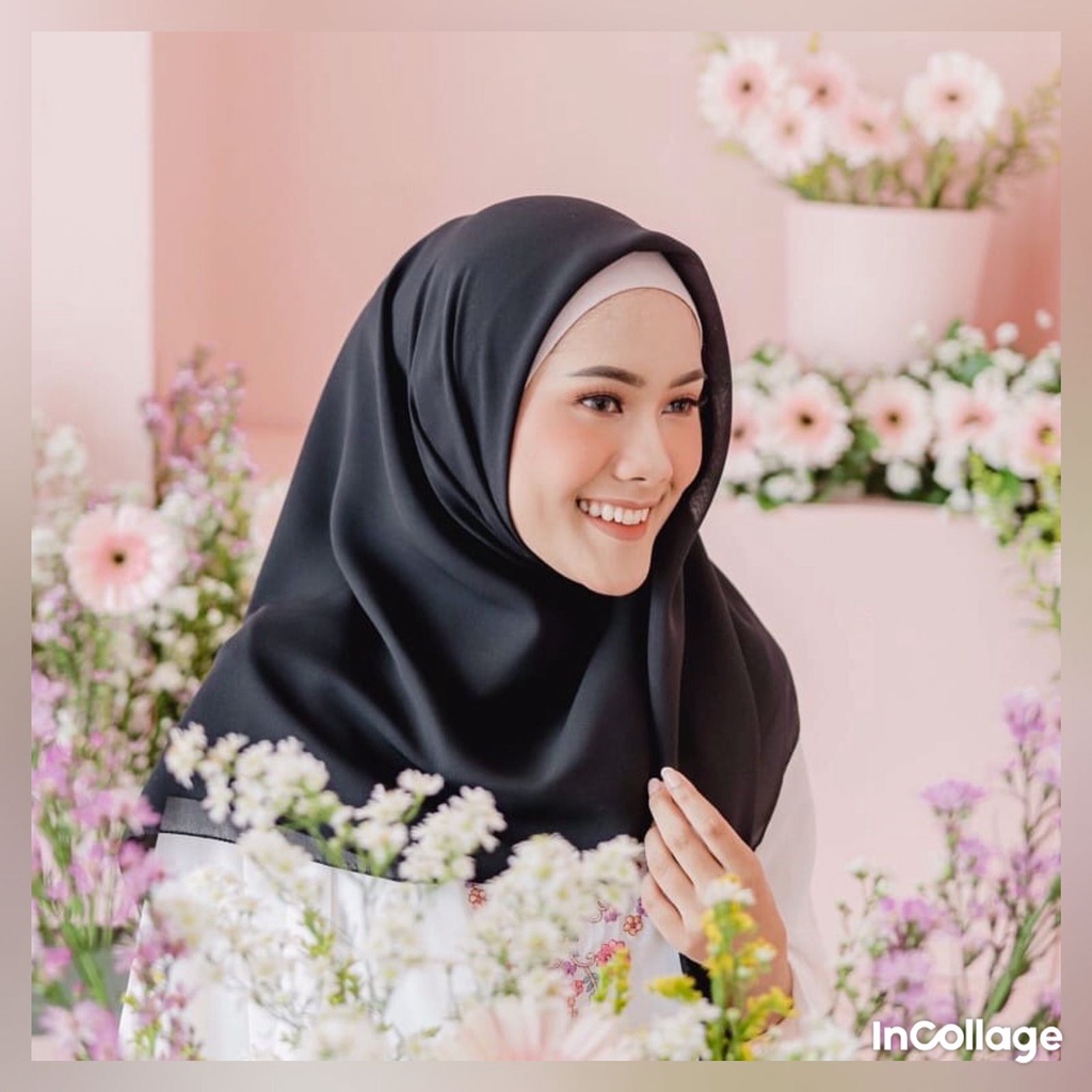 (GROSIRJAYA32) Hijab Bella Square Polycotton | jilbab segiempat | daily bella square 115x115