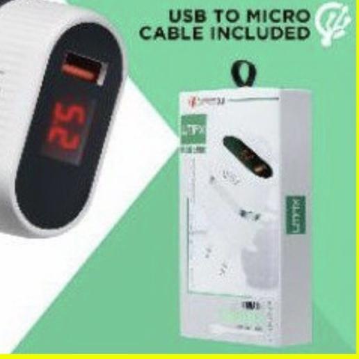 ✥ TC adaptor charger umax V011 digital led 3,1A 18watt QC3.0 fast charging Free kabel ♚