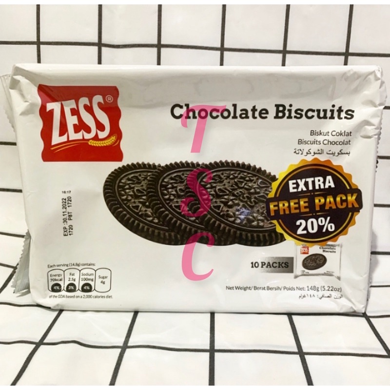 

Zess Chocolate Biscuits 148gr Biskuit Cokelat Zess Biskuit Oreo Biskuit impor