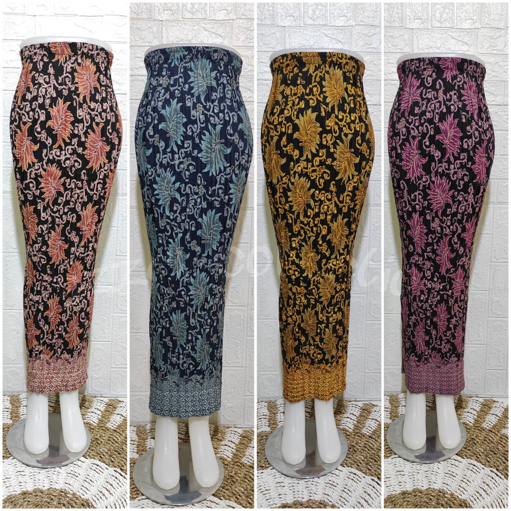 REAL PICT ROK PLISKET BATIK / ROK PLISKET / BAWAHAN KEBAYA / ROK KEBAYA / ROK WISUDA BANYAK MOTIF