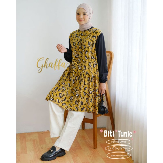 BITI TUNIK BY GHAFFA THE LABEL (TUNIK MOTIF) Tunik muslimah modern rekomended