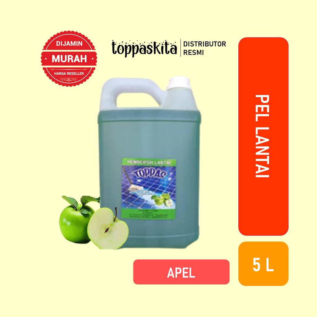 Toppas Pembersih Lantai 5liter / Pel Lantai / Floor Cleaner Termurah