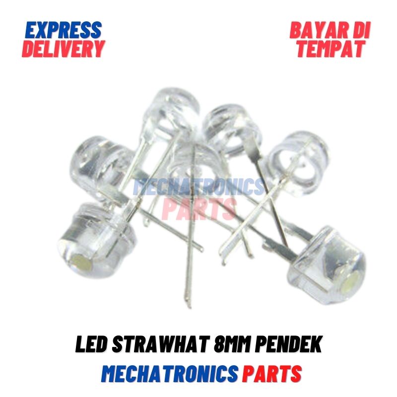 LED STRAWHAT 8MM SUPER TERANG