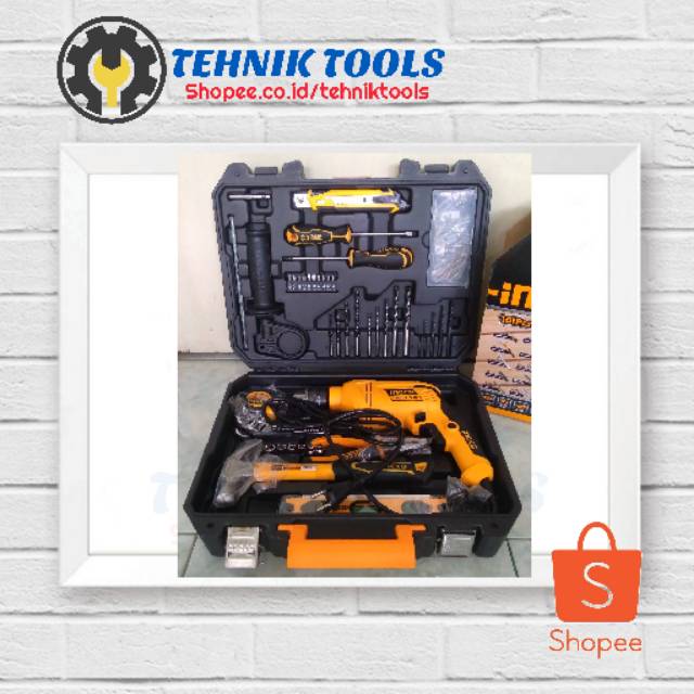 Mesin Bor Tas Ingco 101 Pcs Mesin Bor Beton Komplit Bor Tas 101 Buah Ingco