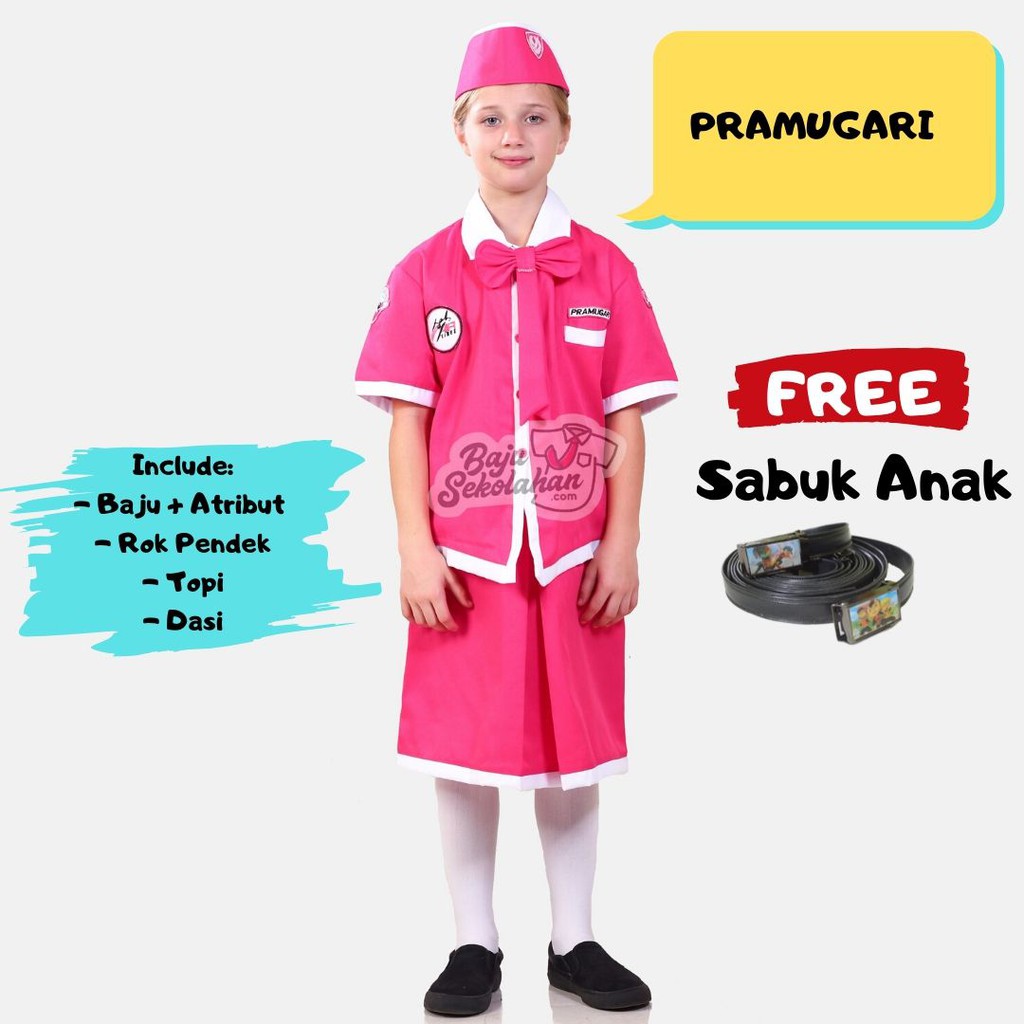 Baju Seragam Profesi / Kostum Profesi / Baju Anak Pramugari Kostum Pramugari Seragam Pramugari Anak