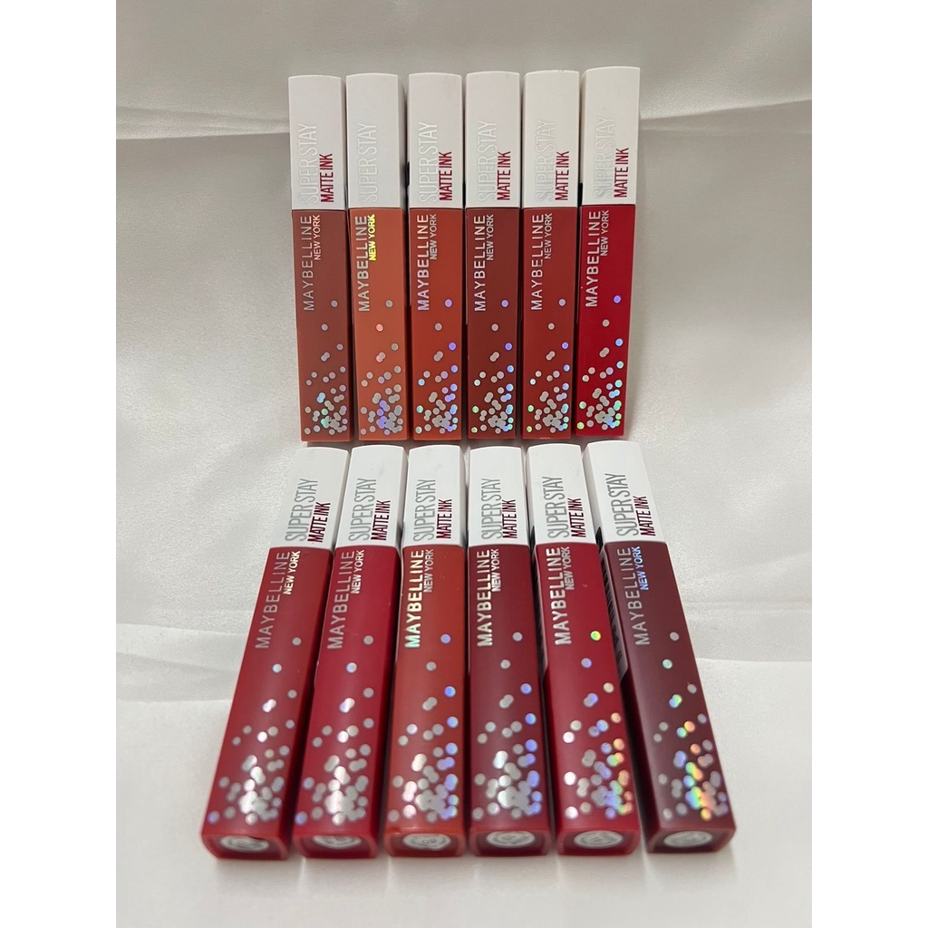 [12PCS] LIPCREAM MAYBELLINE SUPERSTAY MATTE INK 6188D / LIPCREAM MAYBELLINE BARCODE