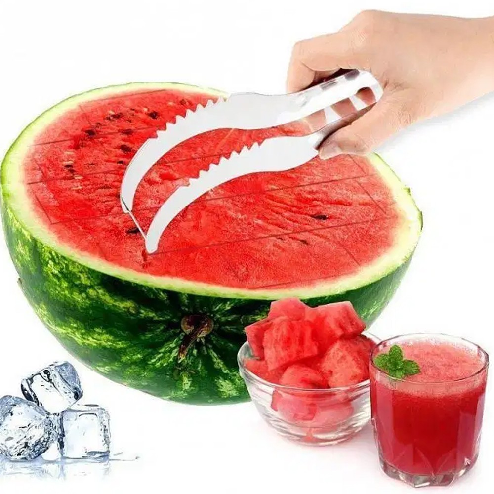 WATERMELON CUTTER SLICER PISAU PREMIUM PEMOTONG SEMANGKA STAINLESS STEEL