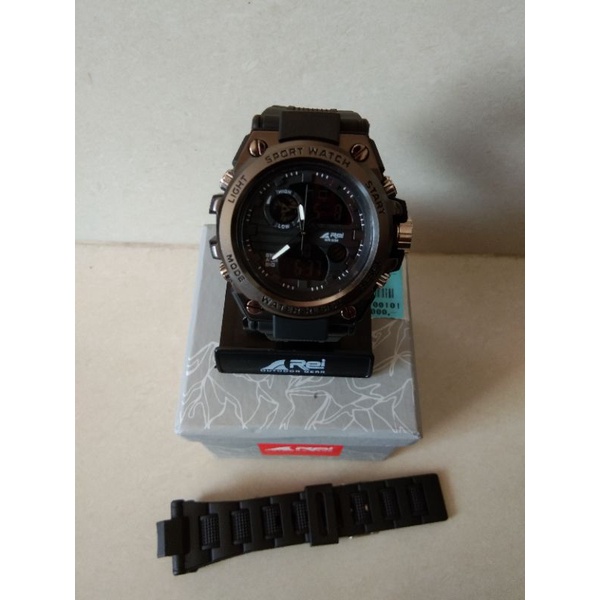 JAM TANGAN ANALOG DIGITAL REI MALAKA | JAM TANGAN PRIA DUAL TIME